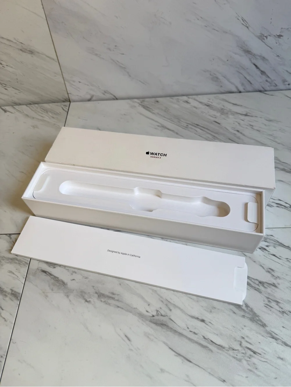 Authentic Apple Watch Series 3 Empty Retail Box Inserts Packaging Only